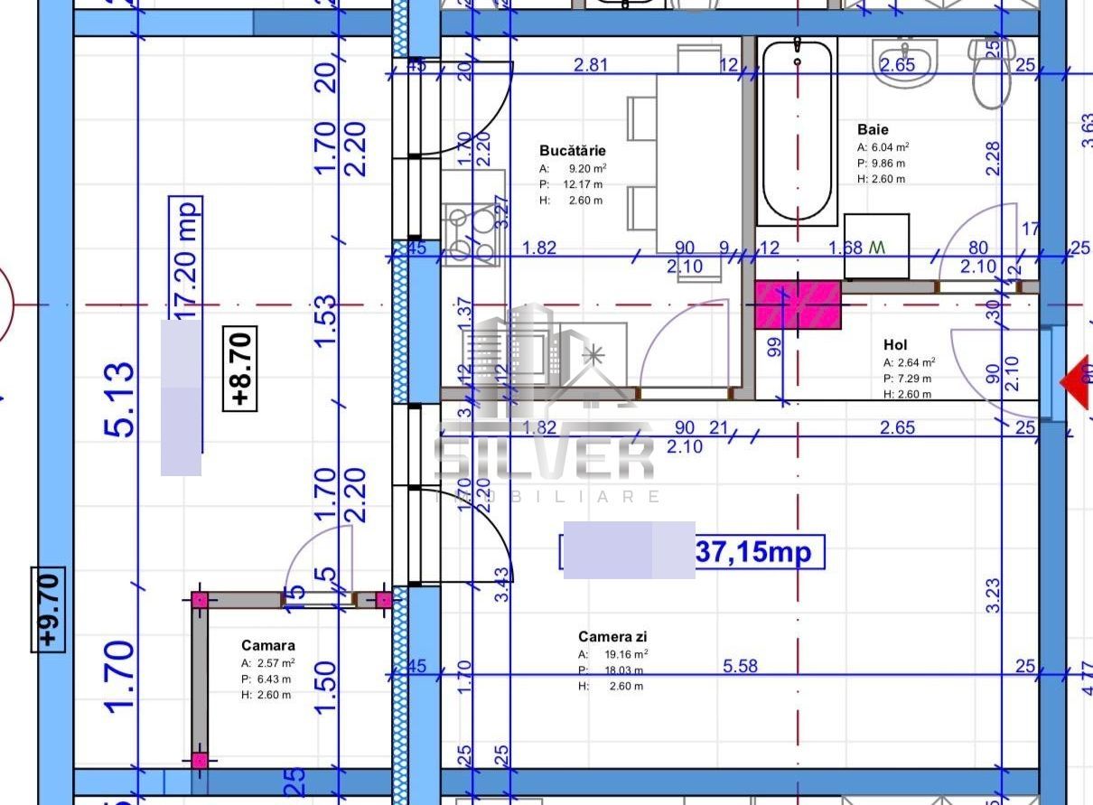 Apartament cu 1 camera/terasa de 17 mp/boxa/imobil NZEB. - Poză 3