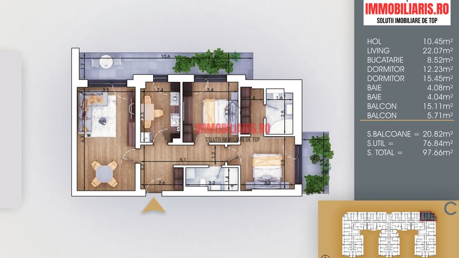 Nicolae Teclu - Metrou și STB 7 minute - Birou de Vânzări - Schiță 2