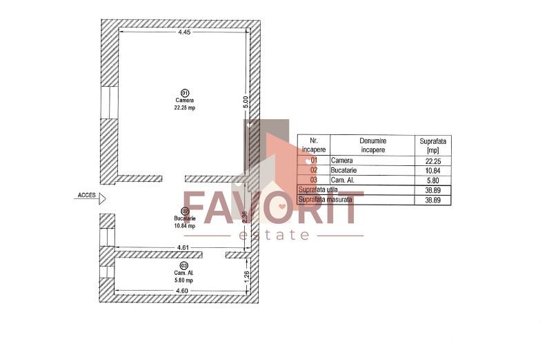 1 camera | centrala proprie | curte generoasa | zona excelenta | - Poză 10