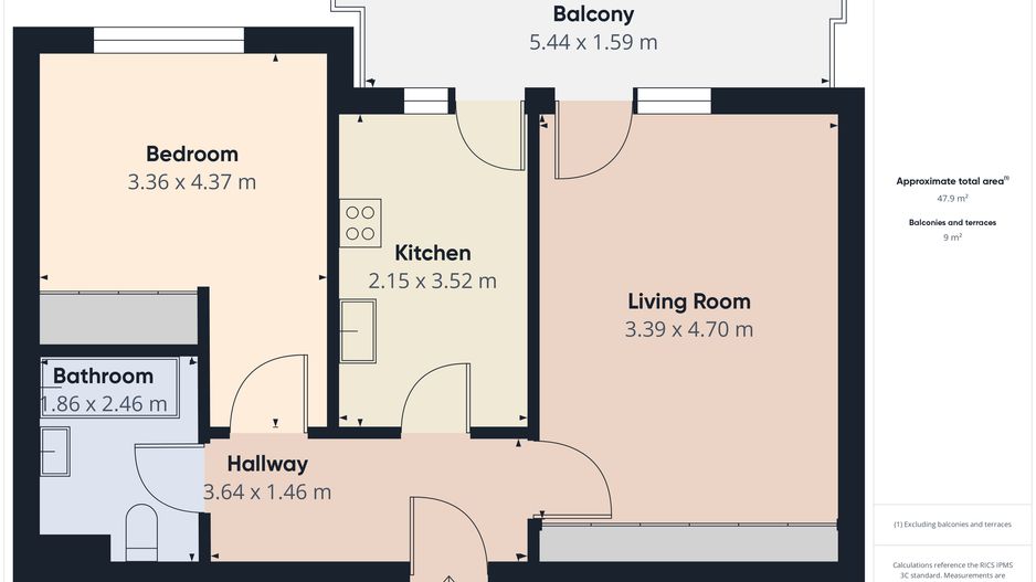 Apartament 2 camere | 2017 | de vanzare | Metrou Aparatorii Patriei - Poză 17