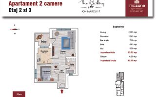 Apartament 2 camere etaj 1/5, 62 mp, Bd Timisoara - Plaza Mall  Comision 0% - Poză 1