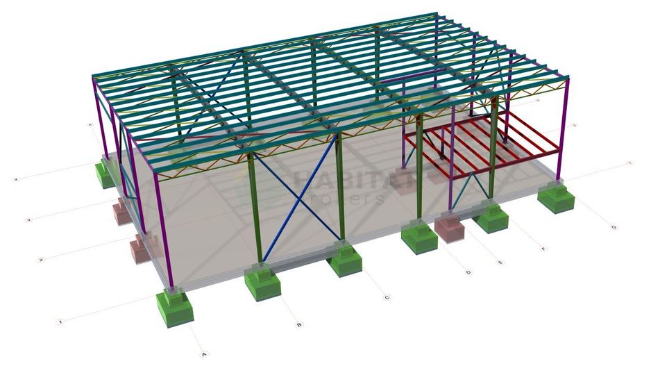 Hala industriala | Dragomiresti | Pret la stadiu de structura pentru o unitate - Schiță 9