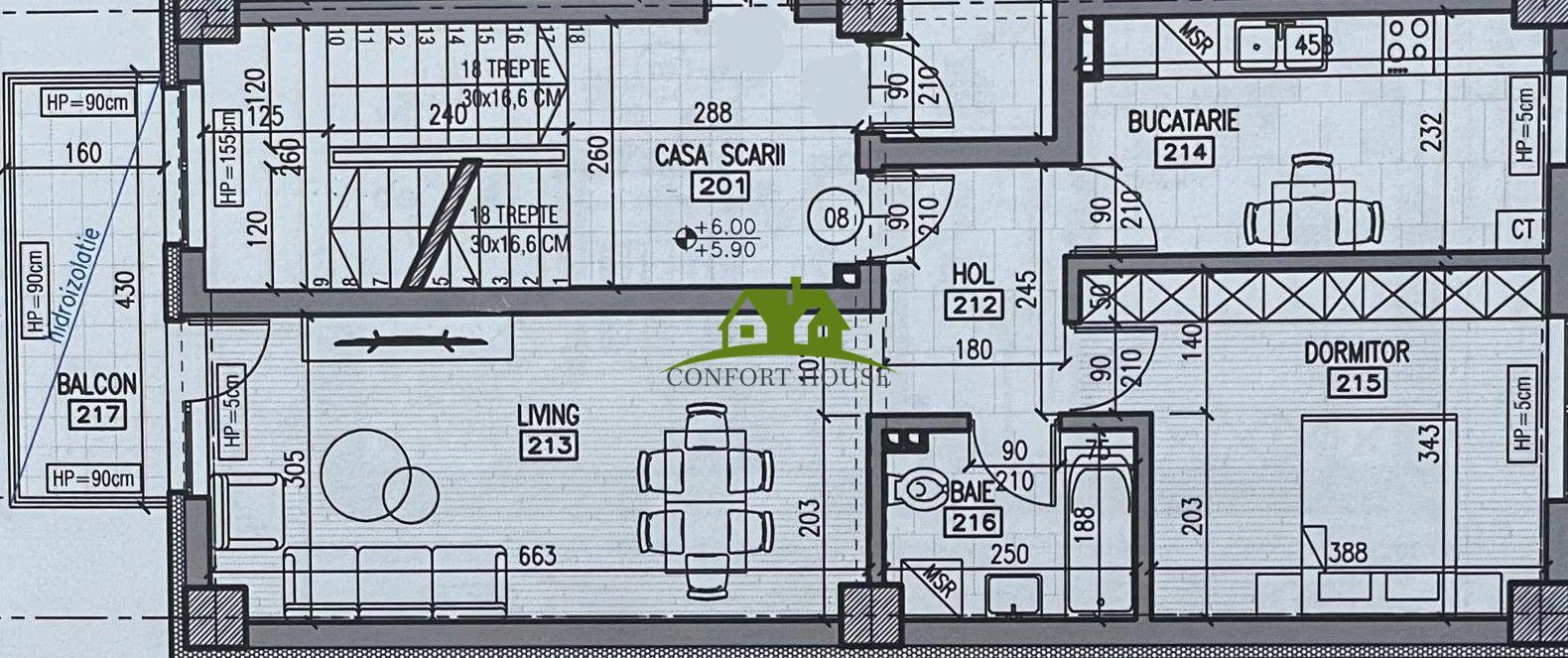 Apartament 2 camere, bloc nou, P+3, Ap.08, Et.2, Bl.4 - CP2459683 - Poză 7
