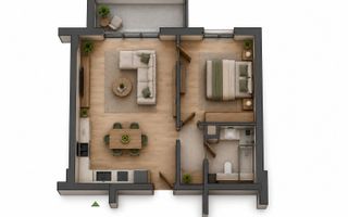 Pret avantajos! Vanzare apartament cu terasă și view spre Cluj, Baciu. - Poză 2