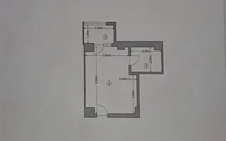 Garsonieră modernă Militari Residence | Etaj 5 | Bloc 2020 | Mobilată - Schiță 11
