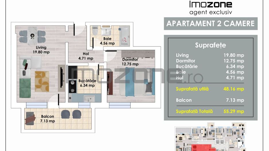 2 Camere | la 3 min de Metrou Pacii | Decomandat | Balcon | Bucatarie Inchisa - Poză 1