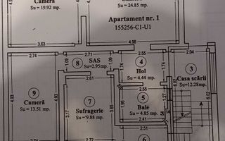 Casă cu etaj cu două apartamente separate - Poză 2
