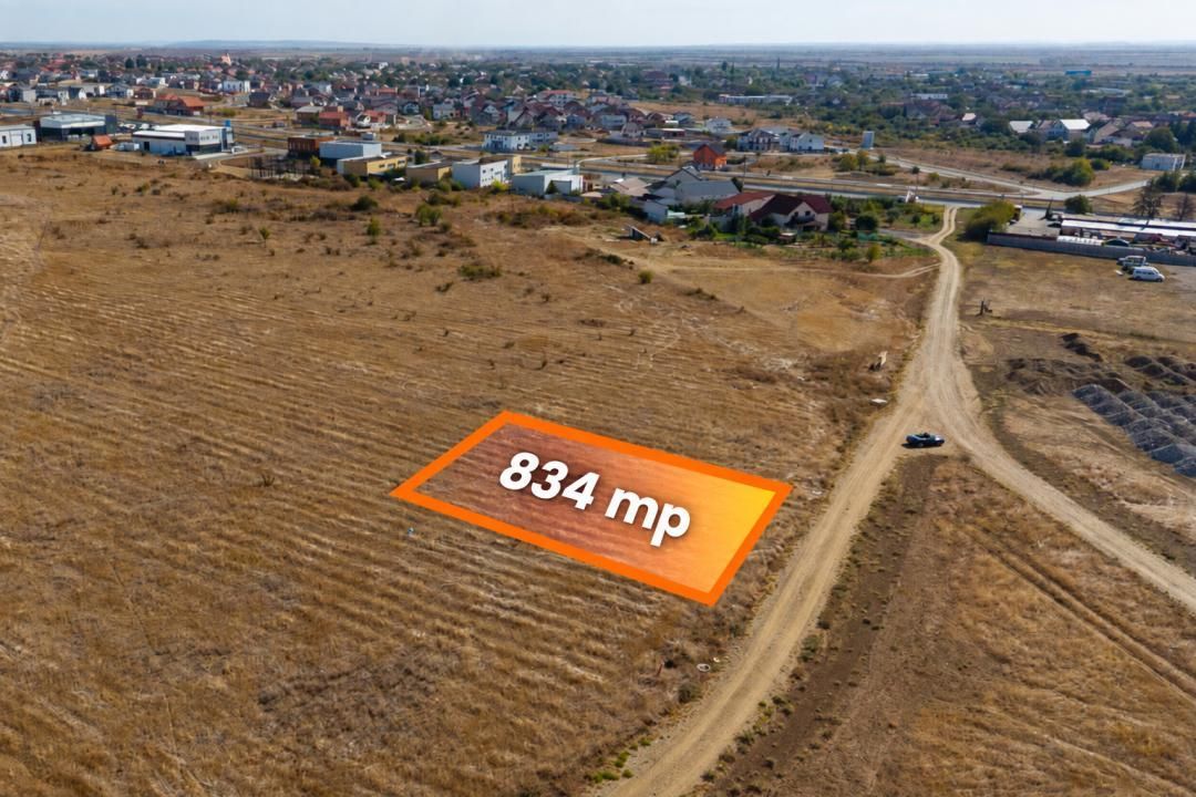 Teren 834 mp Giarmata | Posibilitate construire duplex | Comision 0% - Poză 1