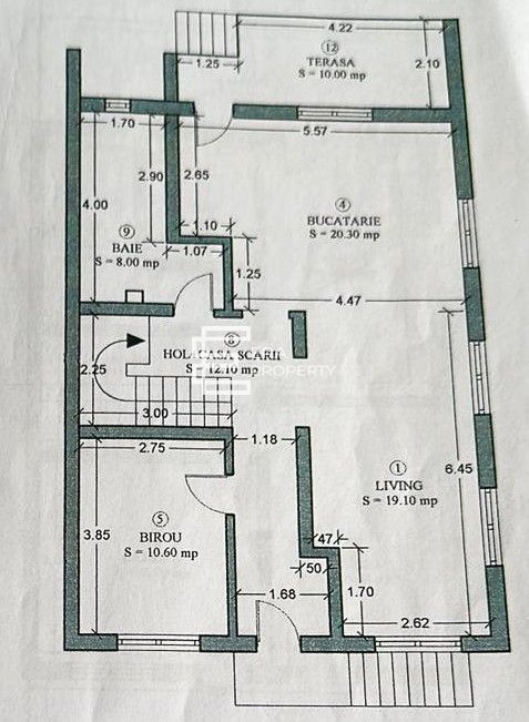Duplex  5 camere -185 mp utili- pivnita - Selimbar - Schiță 12