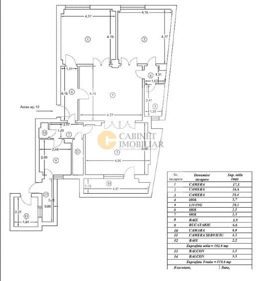 4 camere I Parc Cismigiu I Etaj 1 I 111 mp - Poză 15
