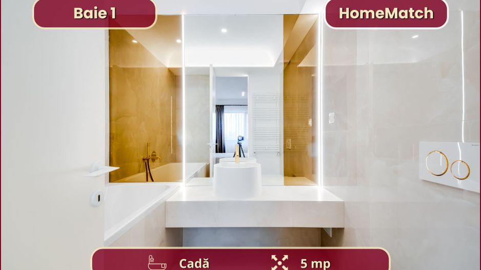 Cortina North || 3 camere || Prima închiriere || Comision 0% - Poză 9