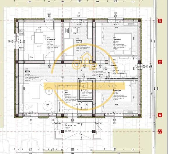 Casa 4 camere, 2 băi/incalzire in pardoseala/ teren 490 mp in zona Dancu-Holboca - Poză 7