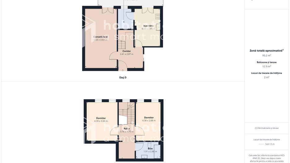 Apartament stil duplex,  cu scara interioară, zona Mircea cel Bătrân - Poză 18