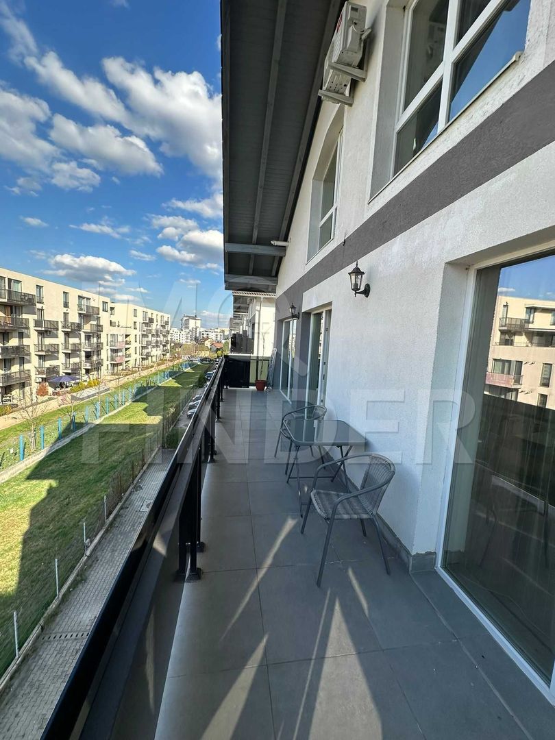 Apartament de inchiriat, 3 camere, decomandat, Terasa 20mp,  parcare, Buna Ziua - Poză 8