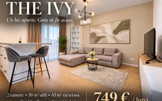 THE IVY | Un loc aparte. Gata să fie acasă. 2 camere • Terasă •Parcare - Poză 1