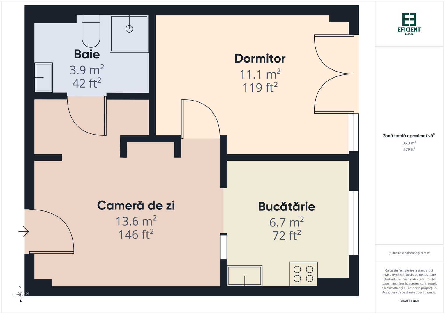 De închiriat - Apartament cu 2 camere -  Zona Confecții - Arad - Poză 16