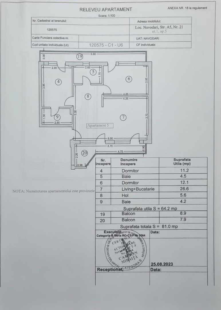 Mamaia nord - 3 Camere de Vanzare- vedere frontala mare - Poză 12