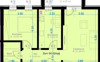 Comision 0%. Bloc NOU. Aradului. Decomandat. - Schiță 9