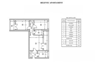 3 Camere - 70MP | Decomandat | 2 Balcoane | 1/9 | M Gorjului la 5 min - Schiță 8