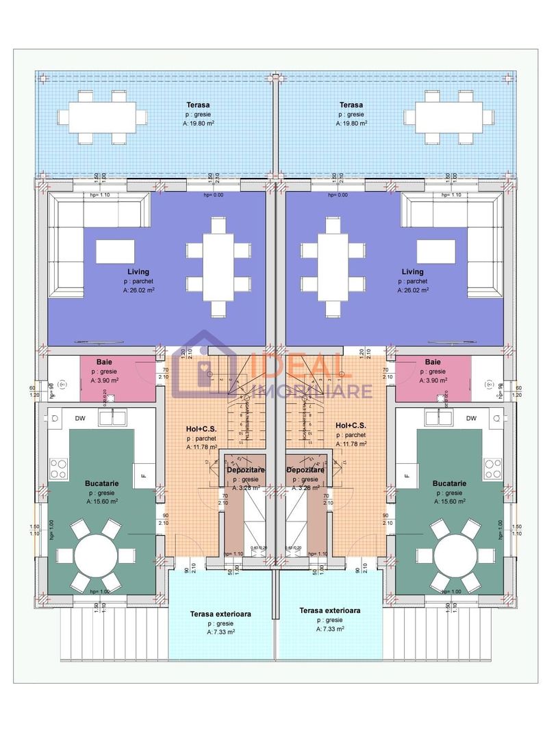 Duplex Modern cu 4 camere, in Cartierul Arhitectilor - Schiță 4