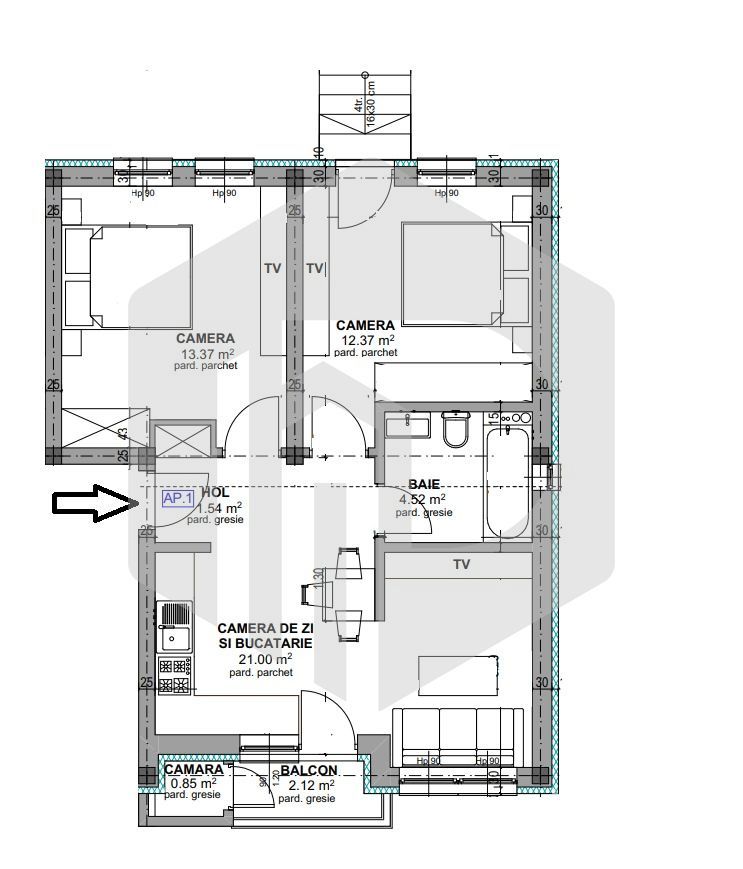 Apartament 3 Camere - La cheie - Gradina - Selimbar - INTABULAT - Poză 1