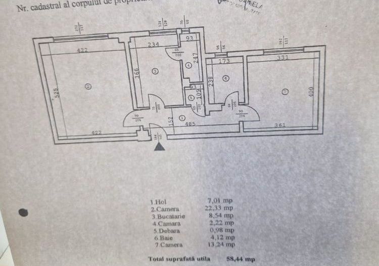 Apartament 2 camere, cu vedere la Parcul Tineretului. Centrala proprie. Parcare. - Poză 9