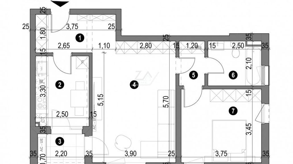 Etaj 1. Lift. Decomandat. Loc parcare. - Poză 11