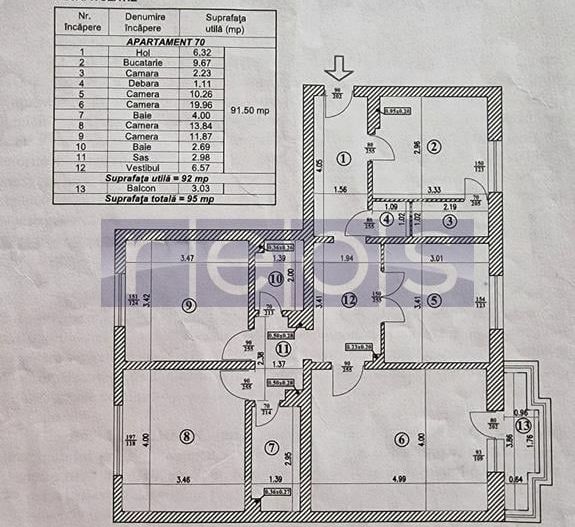 VANZARE 4 CAMERE | BLOC ANVELOPAT | ZONA NERVA TRAIAN - Poză 12