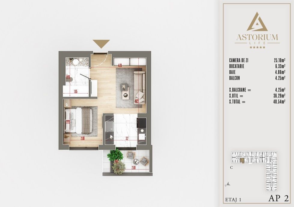 GARSONIERA // ASTORIUM LIFFE// IZOLATIE FONICA// TITAN PALLADY! - Poză 2