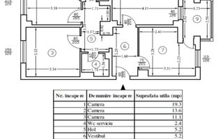 DE VANZARE APARTAMENT RENOVAT  3 CAMERE - PARCARE-  LUJERULUI - Poză 8