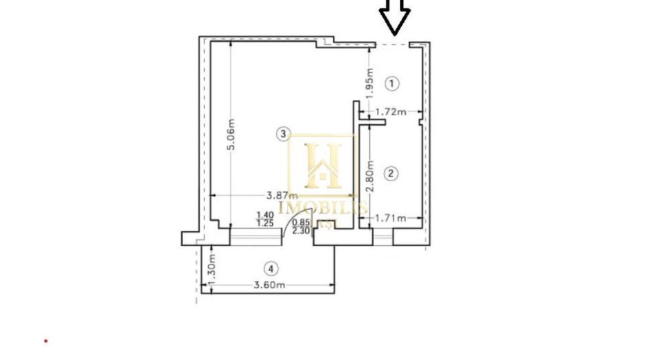 Apartament 1 camera INTABULAT Rediu 69000 euro mobilat + loc parcare - Poză 8