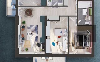 Vânzare apartament 3 camere in Elite City Cluj-Napoca, et 1, finisat - Poză 2