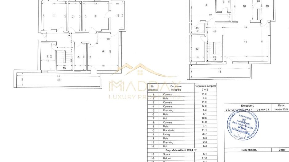 Penthouse **5 camere** 186mp // Iancu Nicolae - Schiță 20