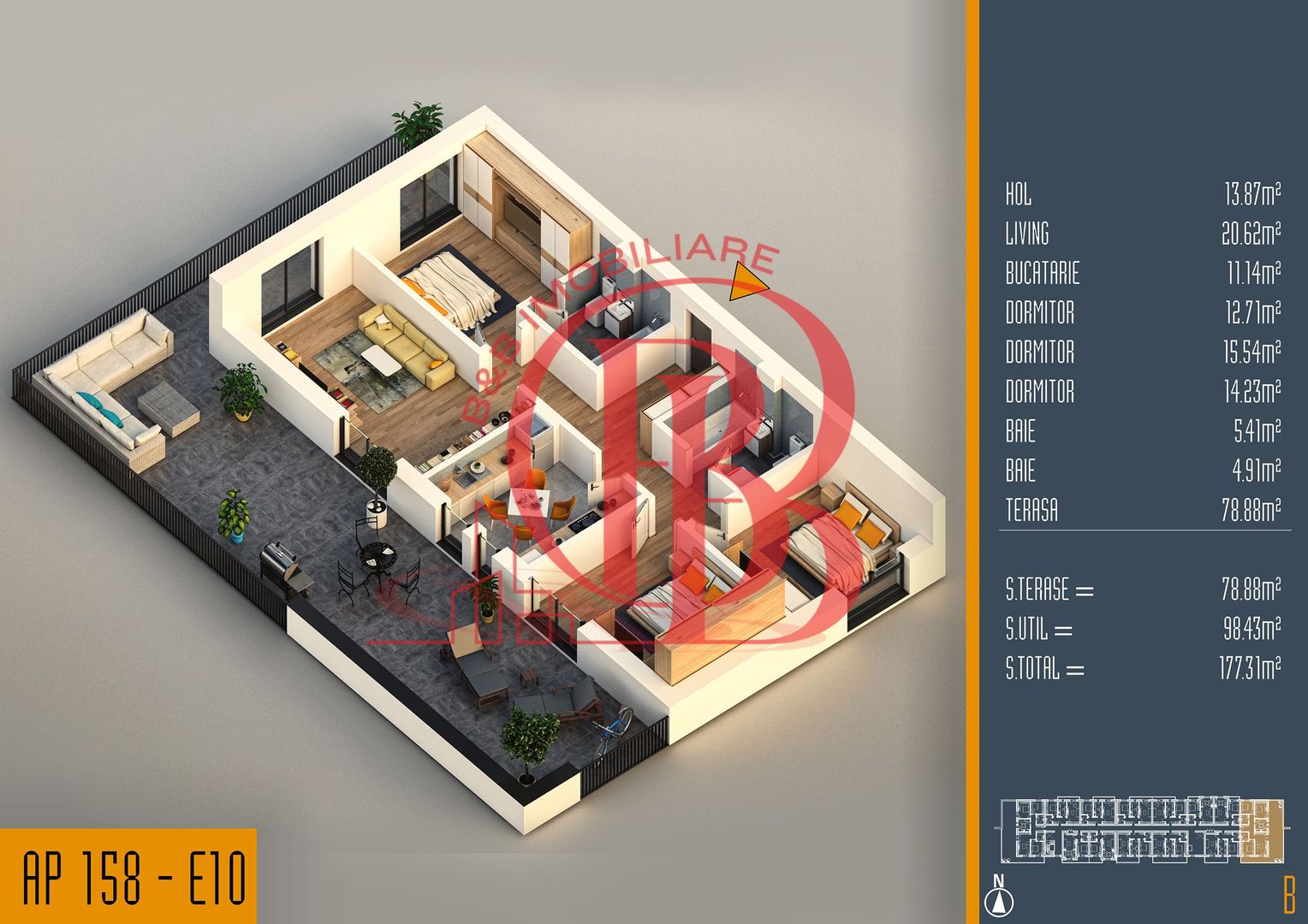 Oferta Lansare 4 camere parcare bonus proiect nou Pallady - Schiță 1