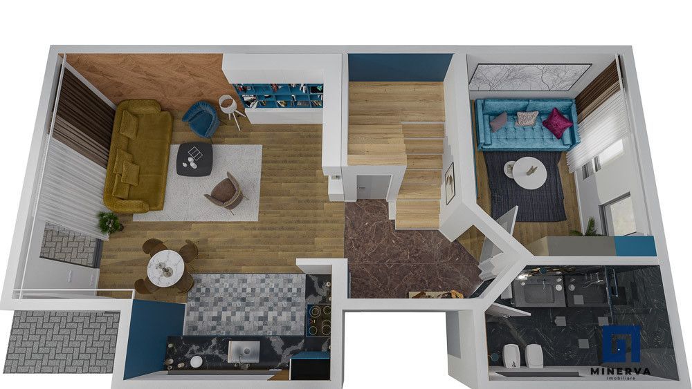 Duplex cu 4 camere si teren generos de 352 mp – Mosnita Noua - Poză 47