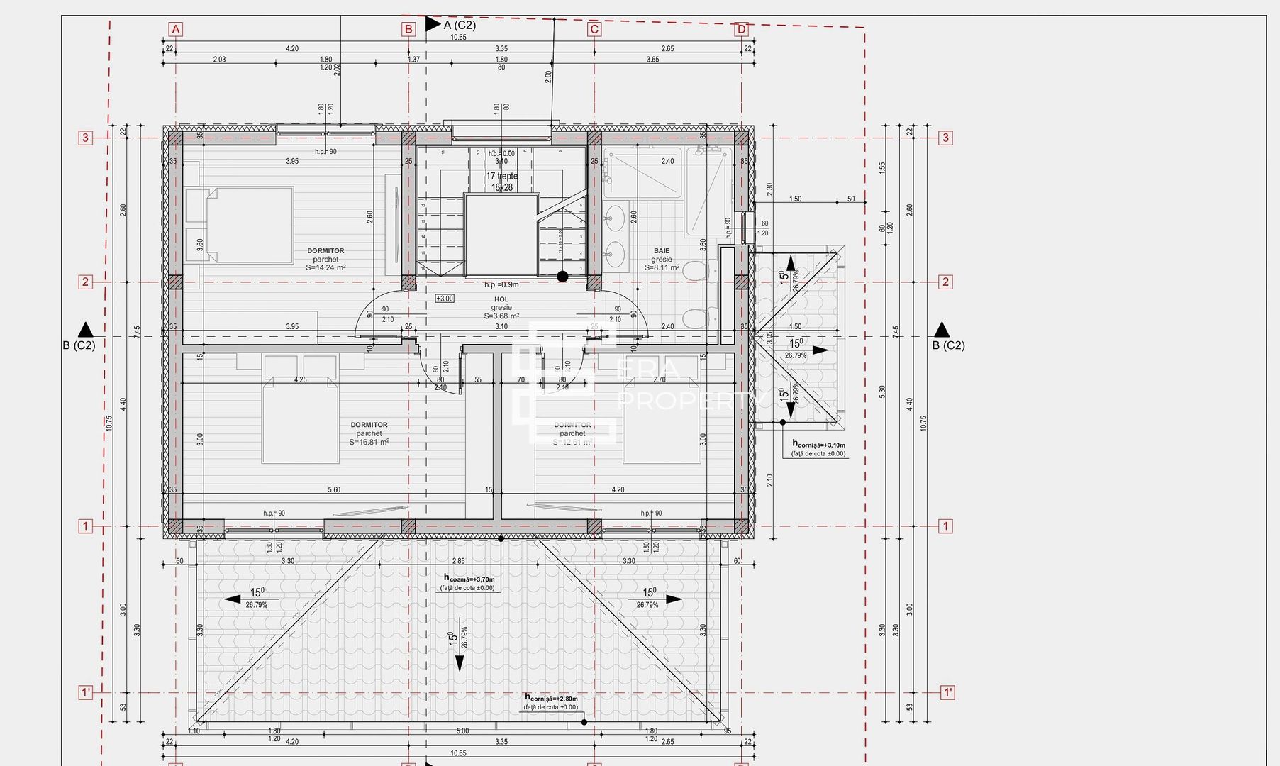 Casă nouă cu 4 camere, 120 mp utili, teren 290 mp, Șelimbăr - Schiță 13