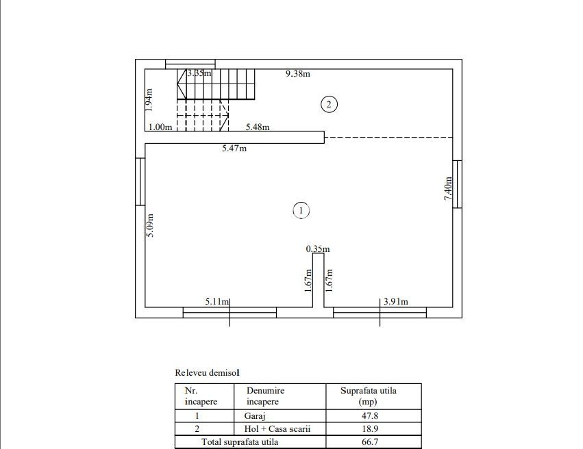 Casă individuală modernă cu garaj - teren 400 mp – Sura Mare - Schiță 26