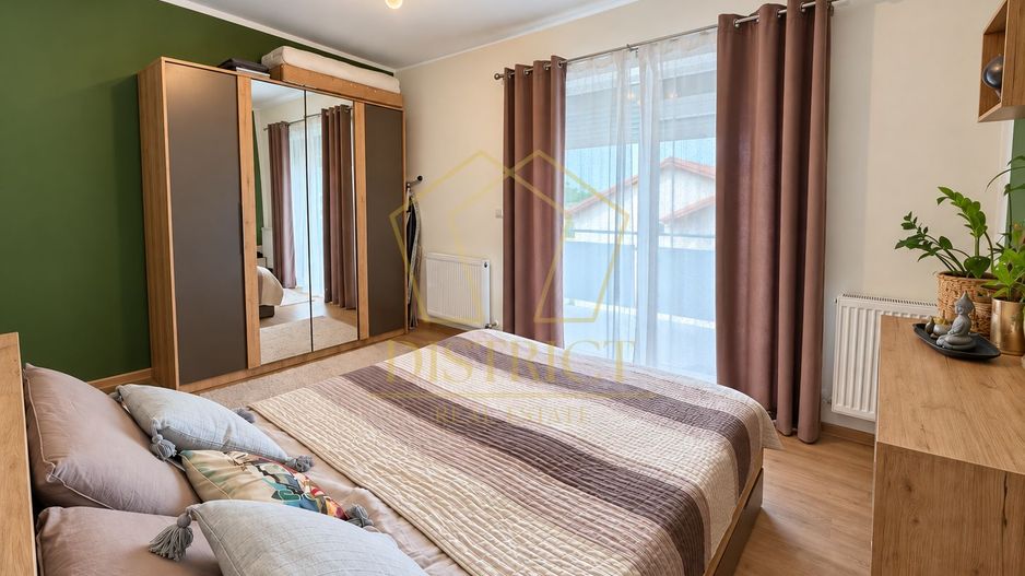 Apartament Superb cu 3 camere mobilat | terasa de 12 mp | Giroc | asfalt. - Poză 8