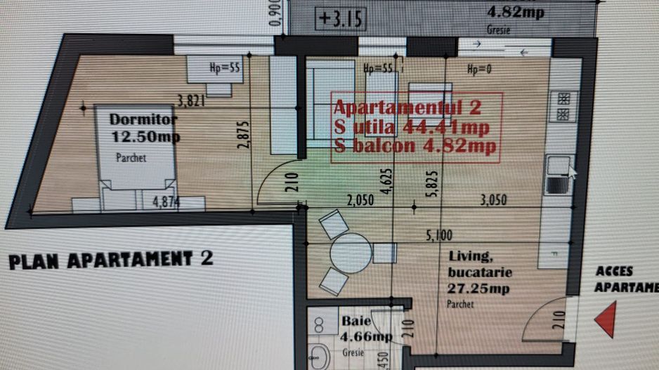 Ag. EUROPA vinde ap. cu 3 cam. in ansamblul rezidential 'UNCHIUL SAM'. - Poză 2