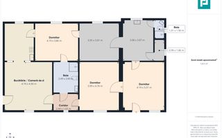 Casă 5 camere, teren 1453mp, comuna Șagu - Poză 8
