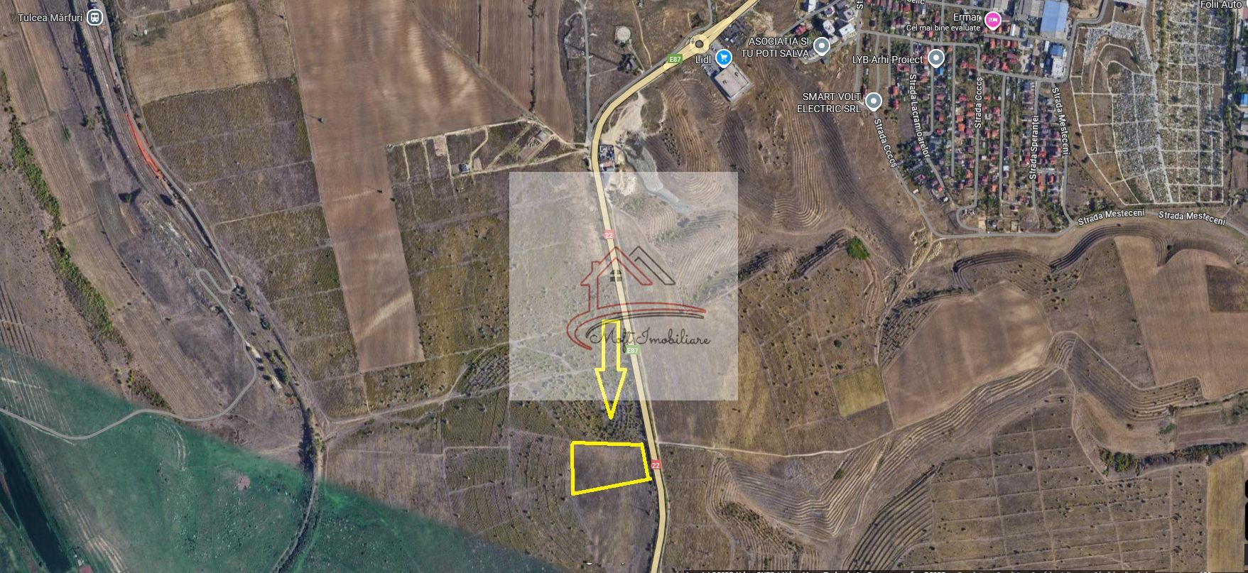 TEREN EXTRAVILAN LA INTRARE IN TULCEA ! 50 euro/mp - Poză 2