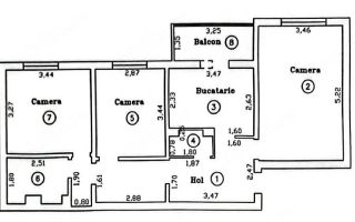 Apartament cu 3 camere zona Lipovei - Schiță 10