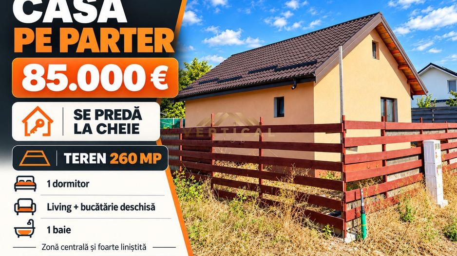 Casă pe parter • Teren 260 mp • Zonă centrală și foarte liniștită - Poză 1
