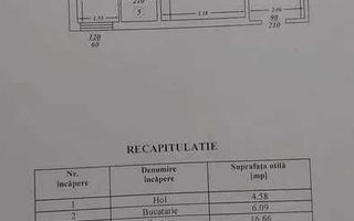 PF, Vand apartament cu 2 camere, SD, in Podu Ros langa rond - Poză 8