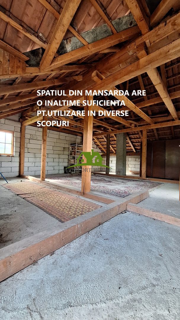 Casa P+M Lunca Bujoreni,locuibila ,imprejmuita cu gard zidit - Poză 16