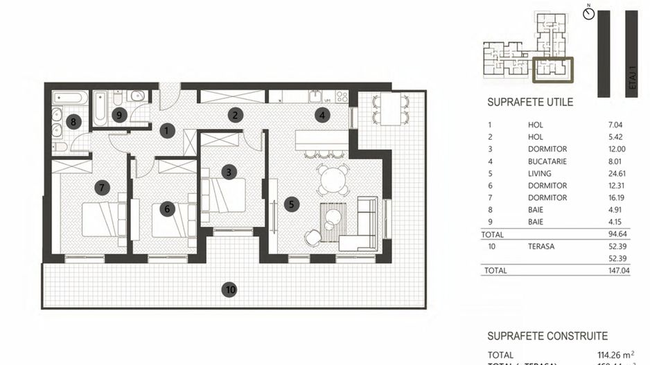 APARTAMENT 4 CAMERE | PROIECT BOUTIQUE | BARBU VACARESCU - Poză 8