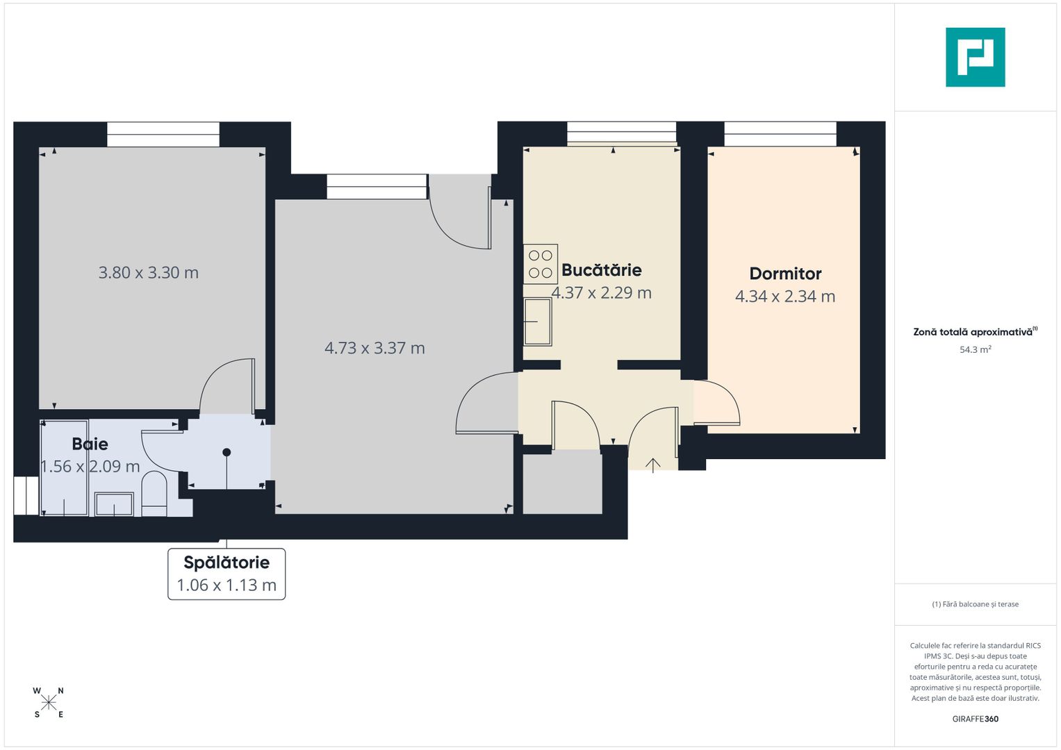 Apartament 3 camere - Poză 12