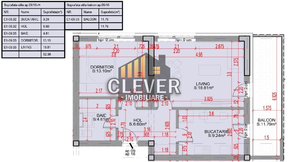 Apartament 2 Camere + Balcon Generos | Direct Dezvoltator | Comision 0% - Schiță 7