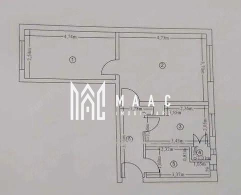 Apartament 2 camere de vânzare | Râmnicu Vâlcea | Central | 60 mp - Poză 1