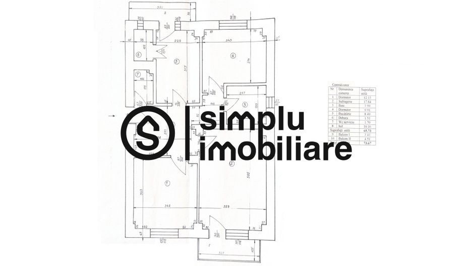 Apartament 3 camere decomandate - Sarari - Schiță 8